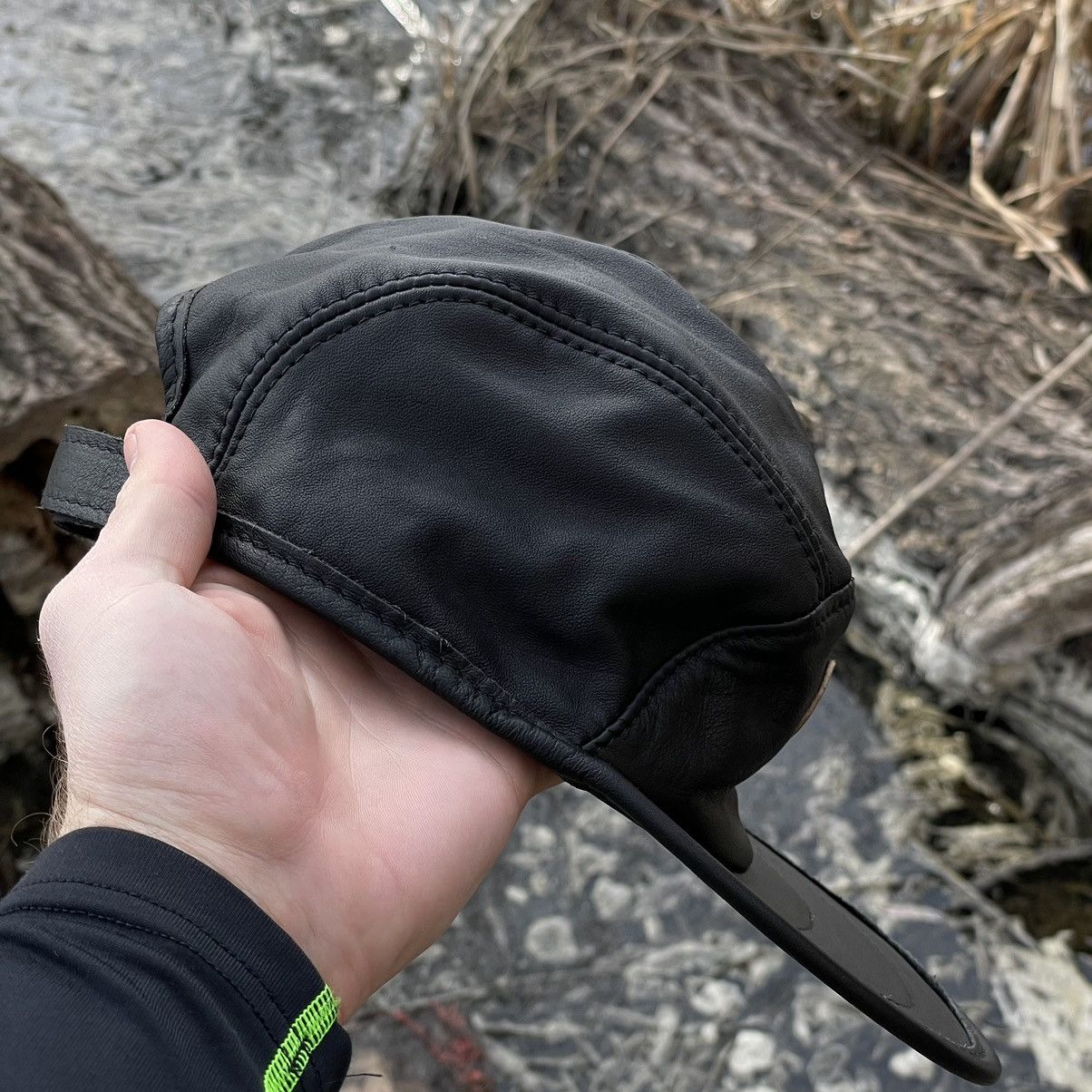 Vintage Vintage Five Panel Cap Leather Aussie Bush Y2K 90s USA Size ONE SIZE - 3 Thumbnail