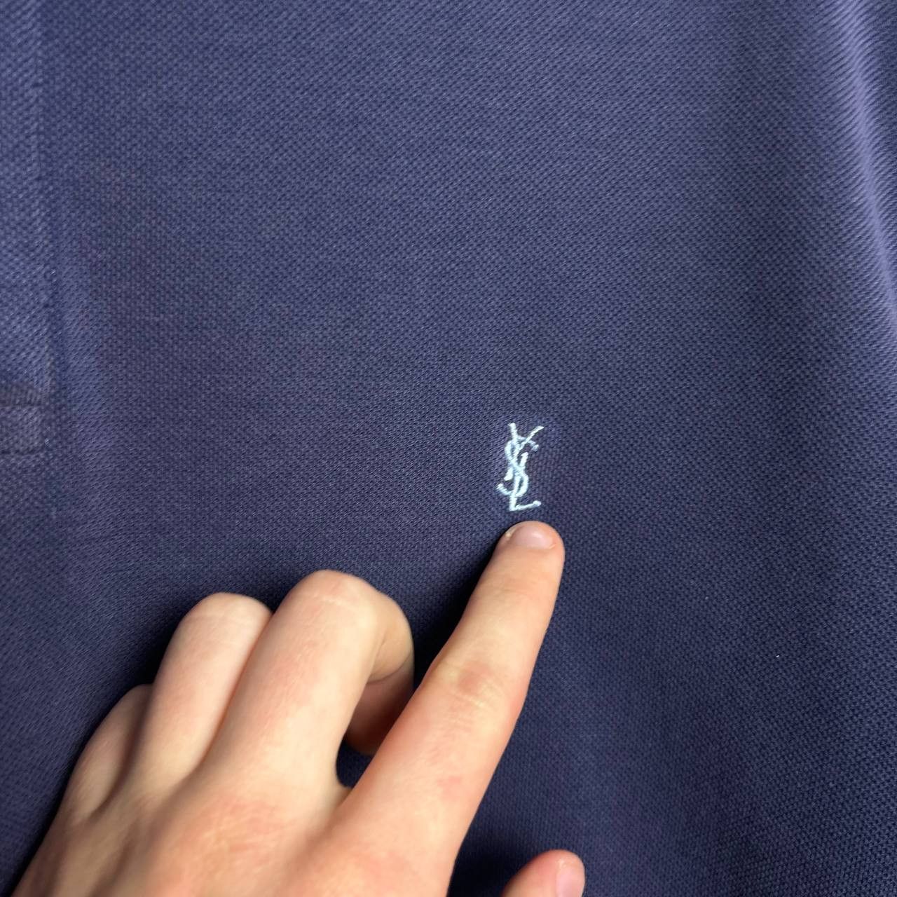 Yves Saint Laurent Vintage Yves Saint Laurent luxury 2000s faded y2k polo Size US L / EU 52-54 / 3 - 3 Thumbnail