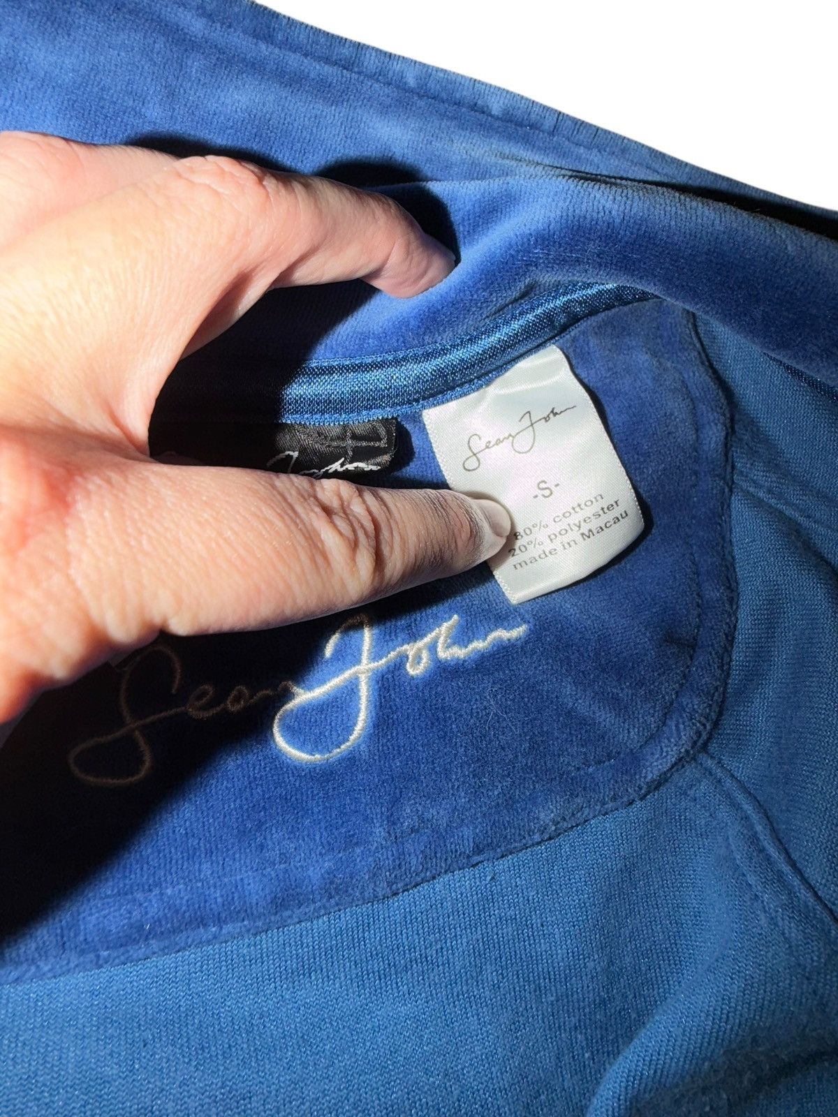 Other Sean John Tracksuit Jacket Mens Velour Blue Hip Hop Street Size US S / EU 44-46 / 1 - 5 Thumbnail