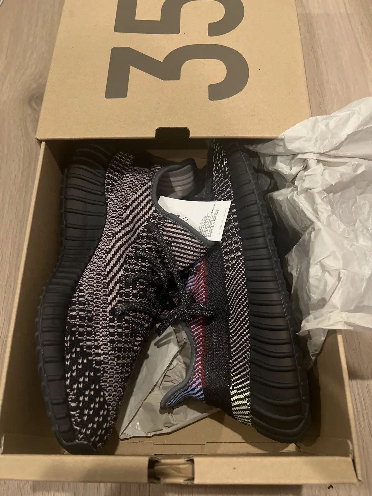 Adidas × Yeezy adidas Yeezy Boost 350 V2 Yecheil (Reflective) Size US 11 / EU 44 - 1 Thumbnail
