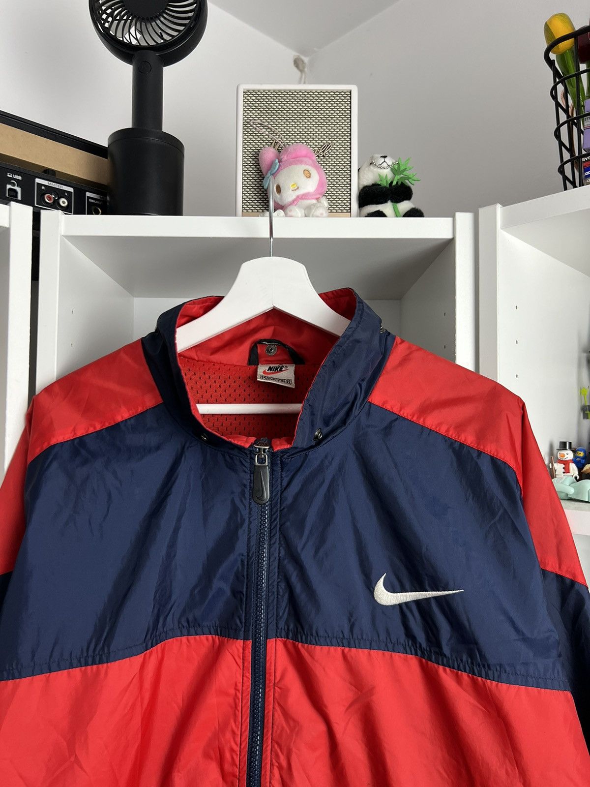 Nike × Vintage Vintage 90s Nike big logo lightweight windbreaker jacket y2k Size US XL / EU 56 / 4 - 3 Thumbnail