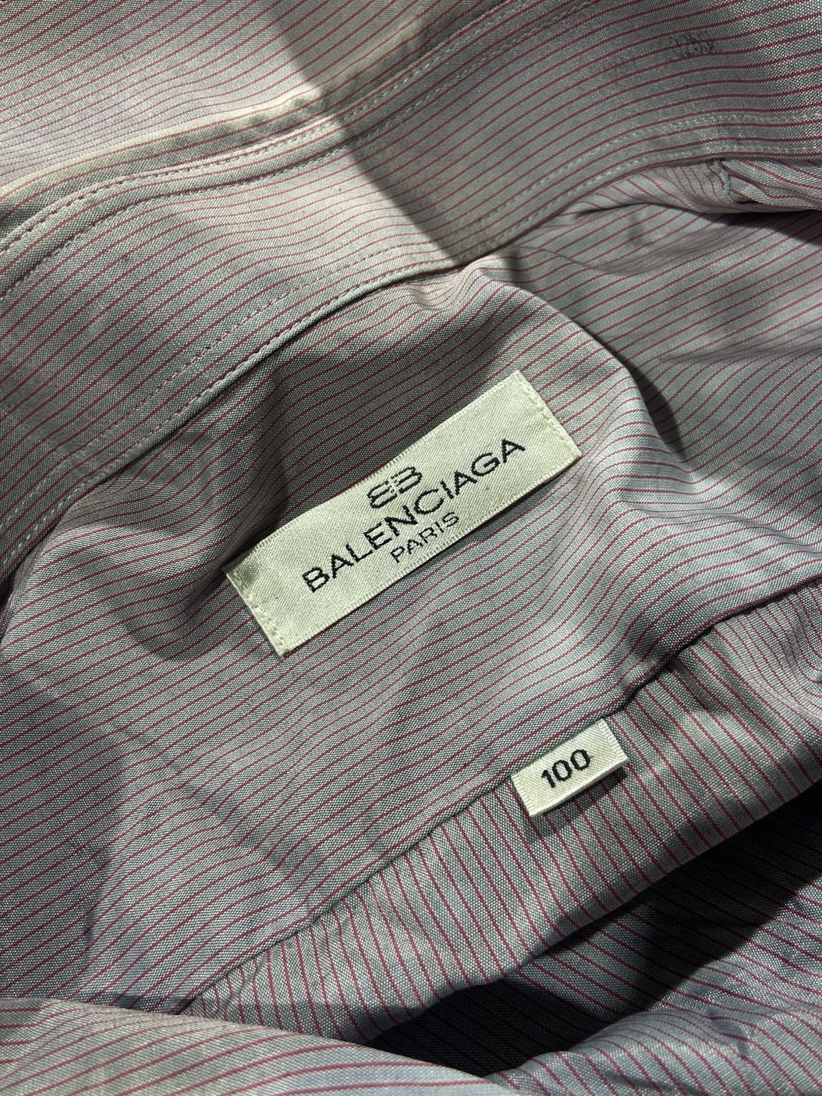 Balenciaga 💥Send offer💥 Vintage Balenciaga Striped Button Up gradient Size US M / EU 48-50 / 2 - 10 Thumbnail