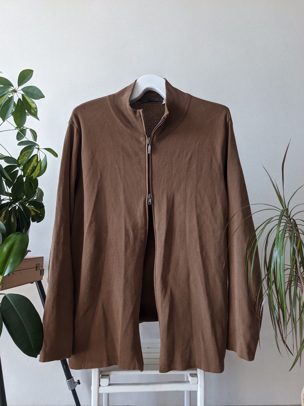 Strellson Strellson brown zip sweater old money Ralph Lauren vibe Size US L / EU 52-54 / 3 - 1 Thumbnail