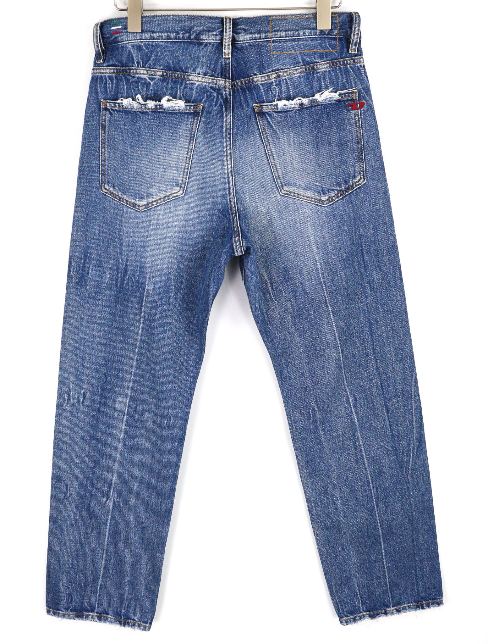 Diesel D-MACS 09A25 W30/L30 Straight Washed Denim 40450 Size US 30 / EU 46 - 2 Thumbnail