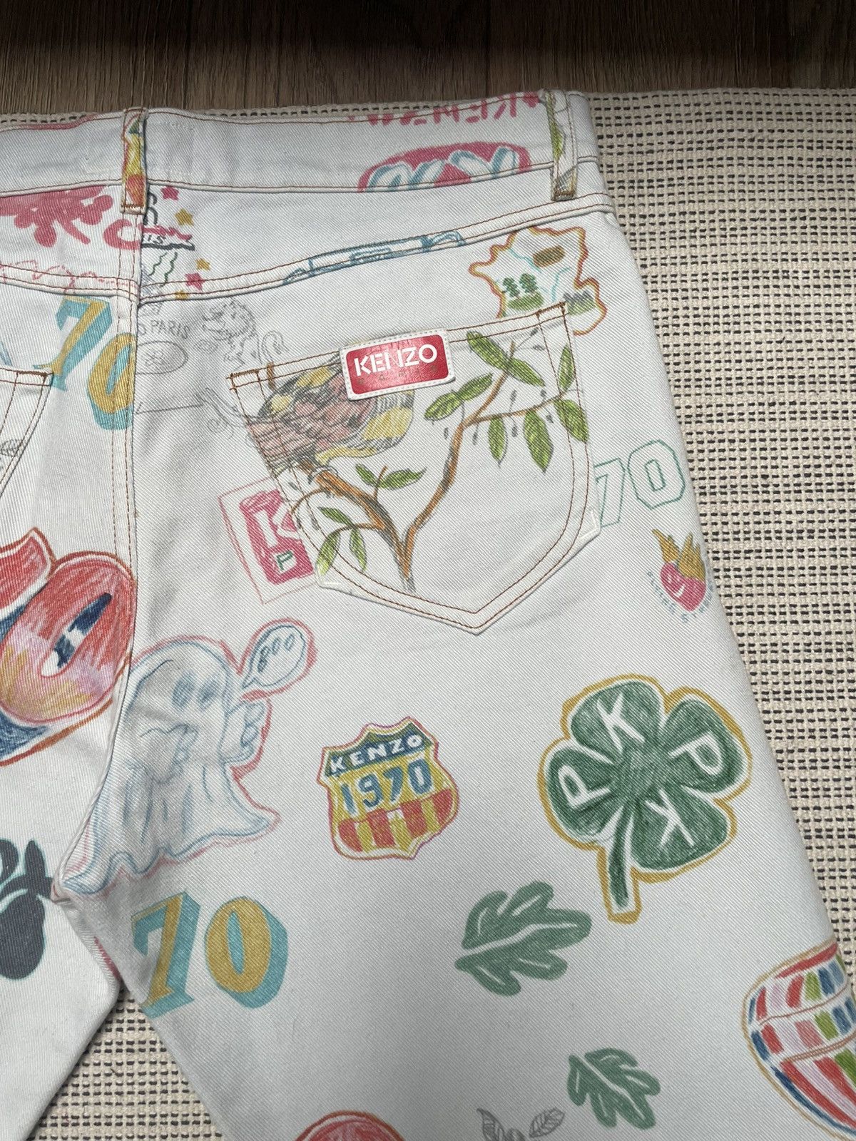 Kenzo Kenzo Straight Denim Jeans White Size US 32 / EU 48 - 5 Thumbnail