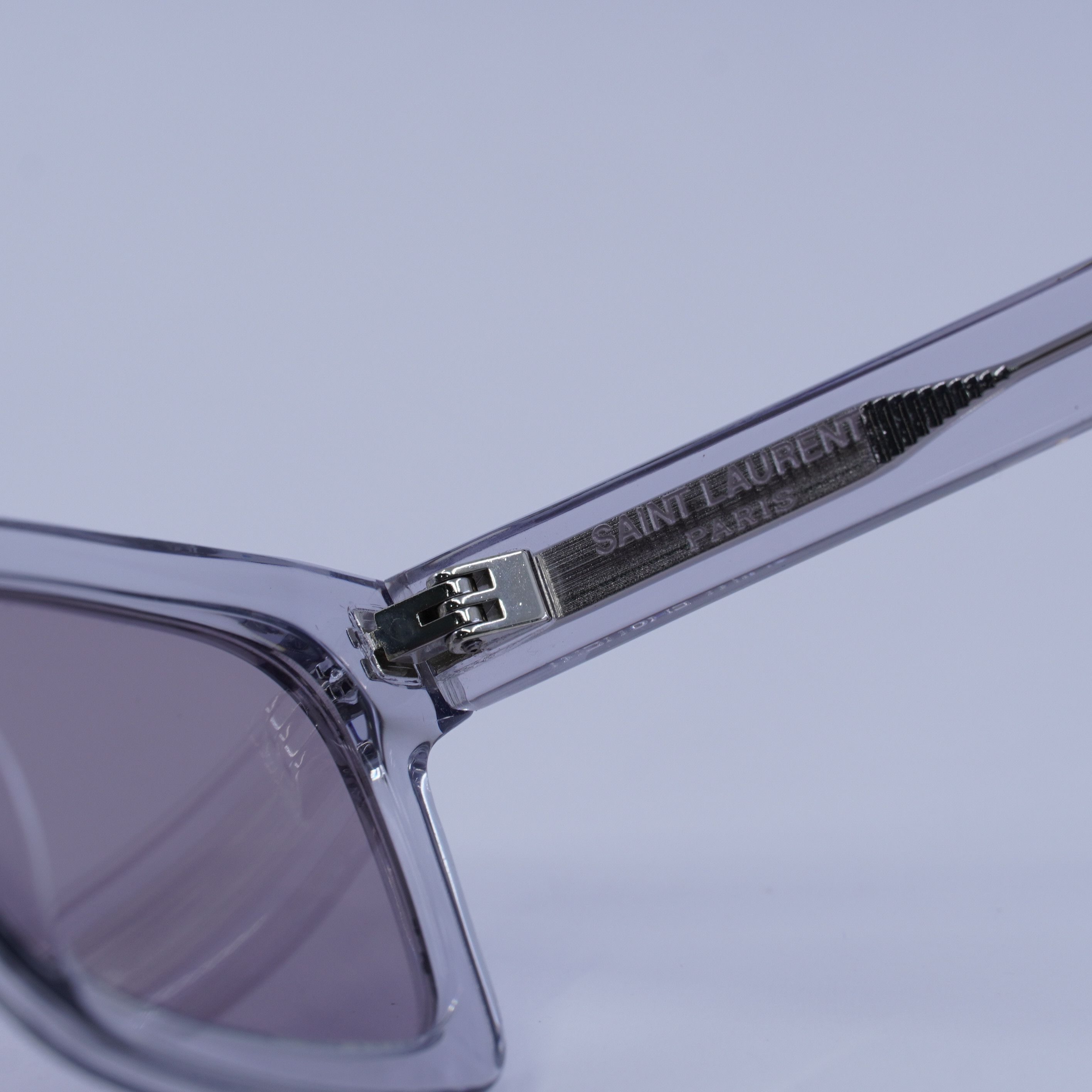 Saint Laurent Paris Saint Laurent SL461 BETTY 013 Sunglasses Grey Rectangle Size ONE SIZE - 10 Thumbnail