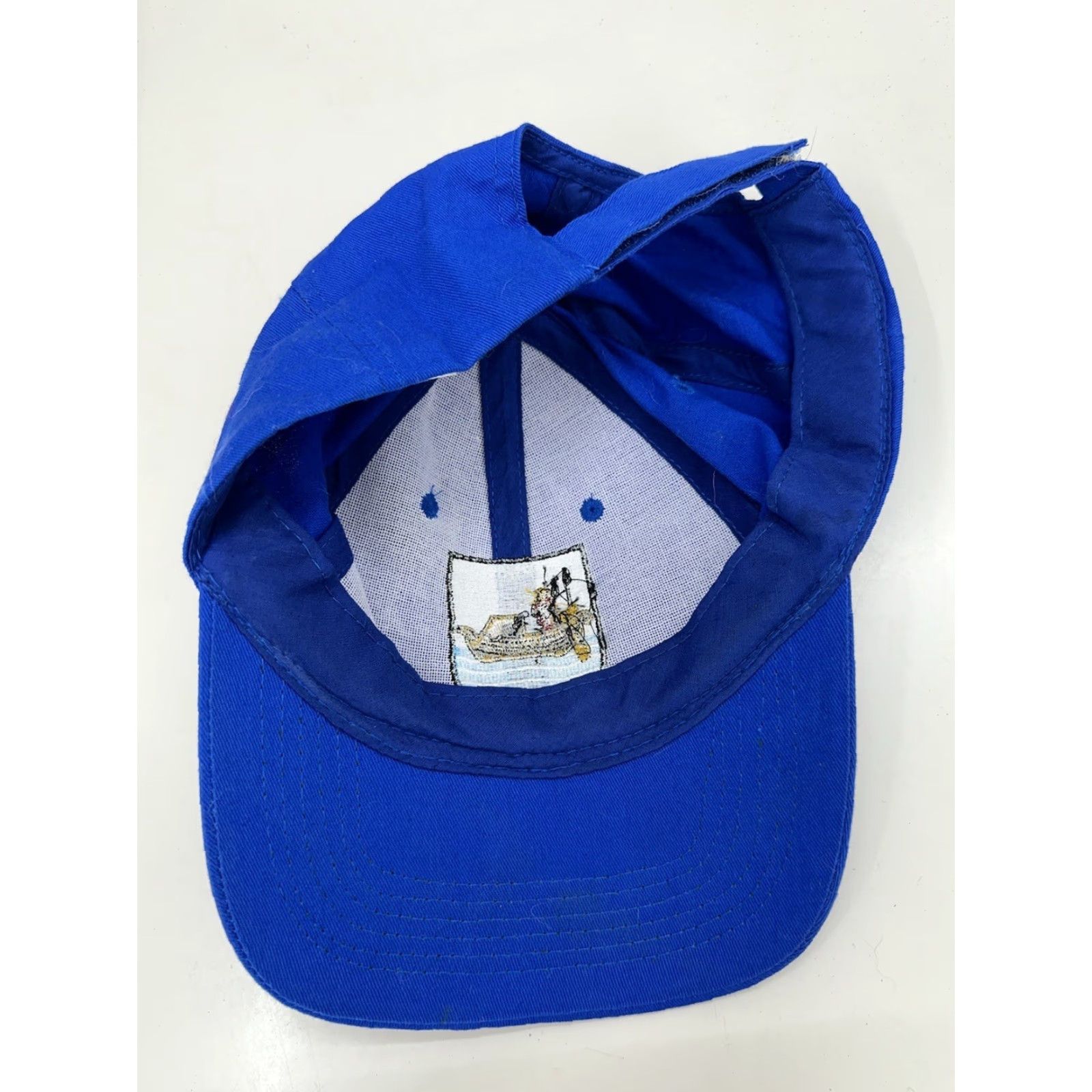 Vintage Big X Baseball Hat Fisherman Embroidered Adjustable Cap Mens Blue Cotton Cap Size ONE SIZE - 3 Thumbnail