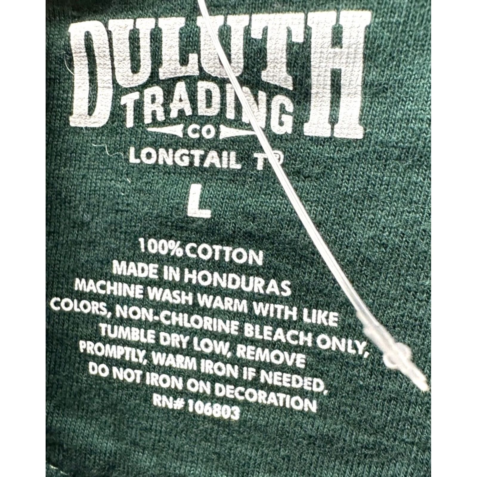 Duluth Trading Company Duluth Trading Co Shirt Adult Large Green Crew Neck T-Shirt 100% Cotton Mens NEW Size US L / EU 52-54 / 3 - 4 Thumbnail