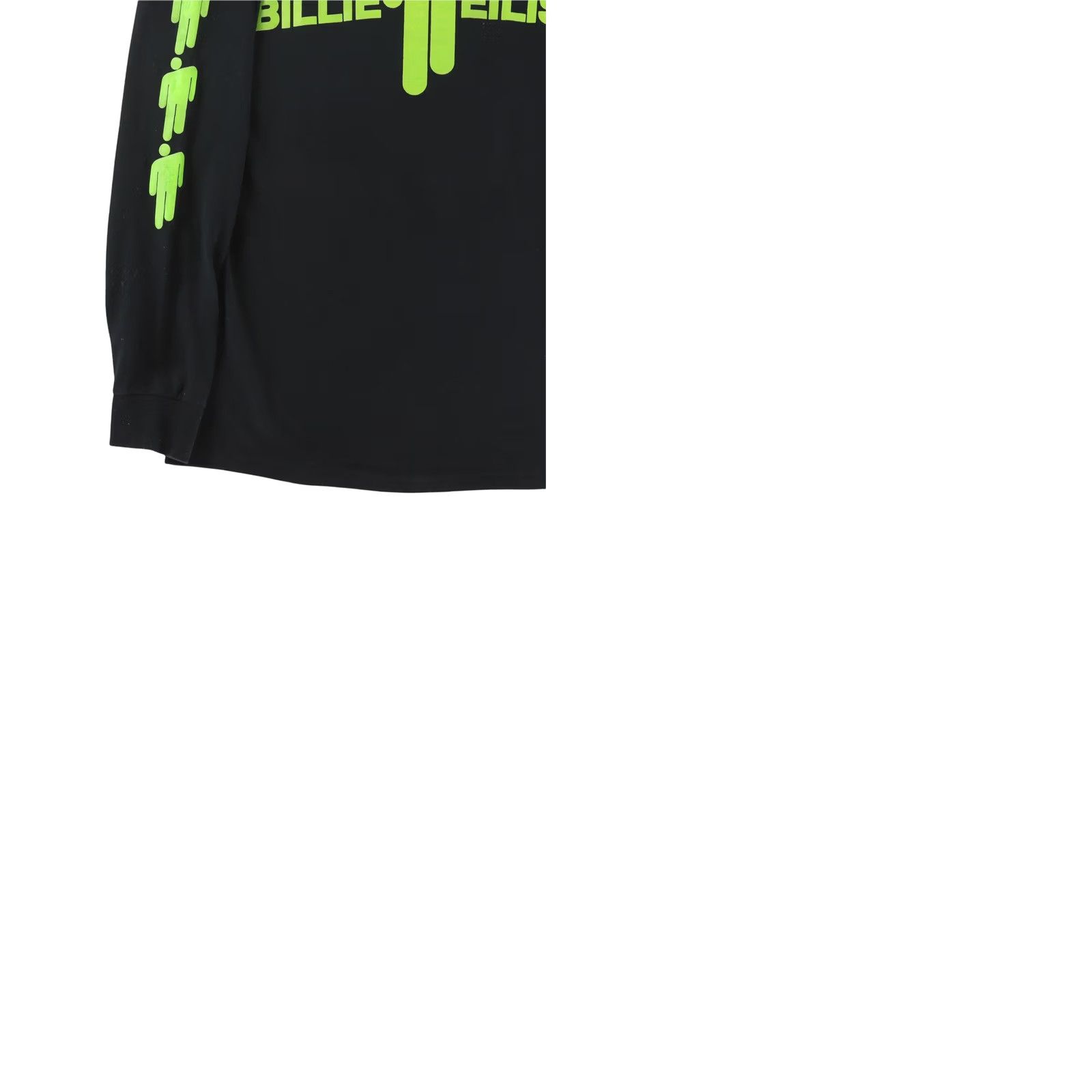Jerzees Billie Eilish Long Sleeve Size Medium Black RARE Unisex Double Sided Print Size US M / EU 48-50 / 2 - 9 Thumbnail