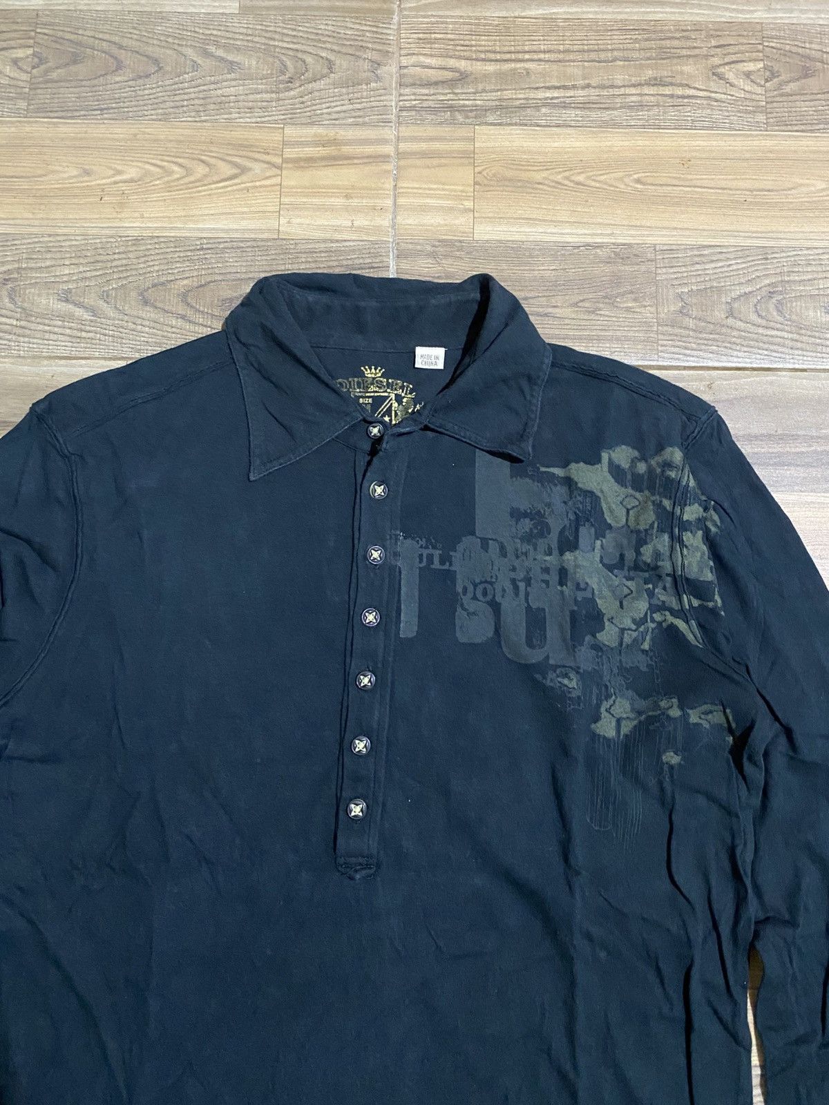Japanese Brand × Vintage HI FI SOCIETY LONG BUTTON TSHIRT Size US M / EU 48-50 / 2 - 2 Thumbnail