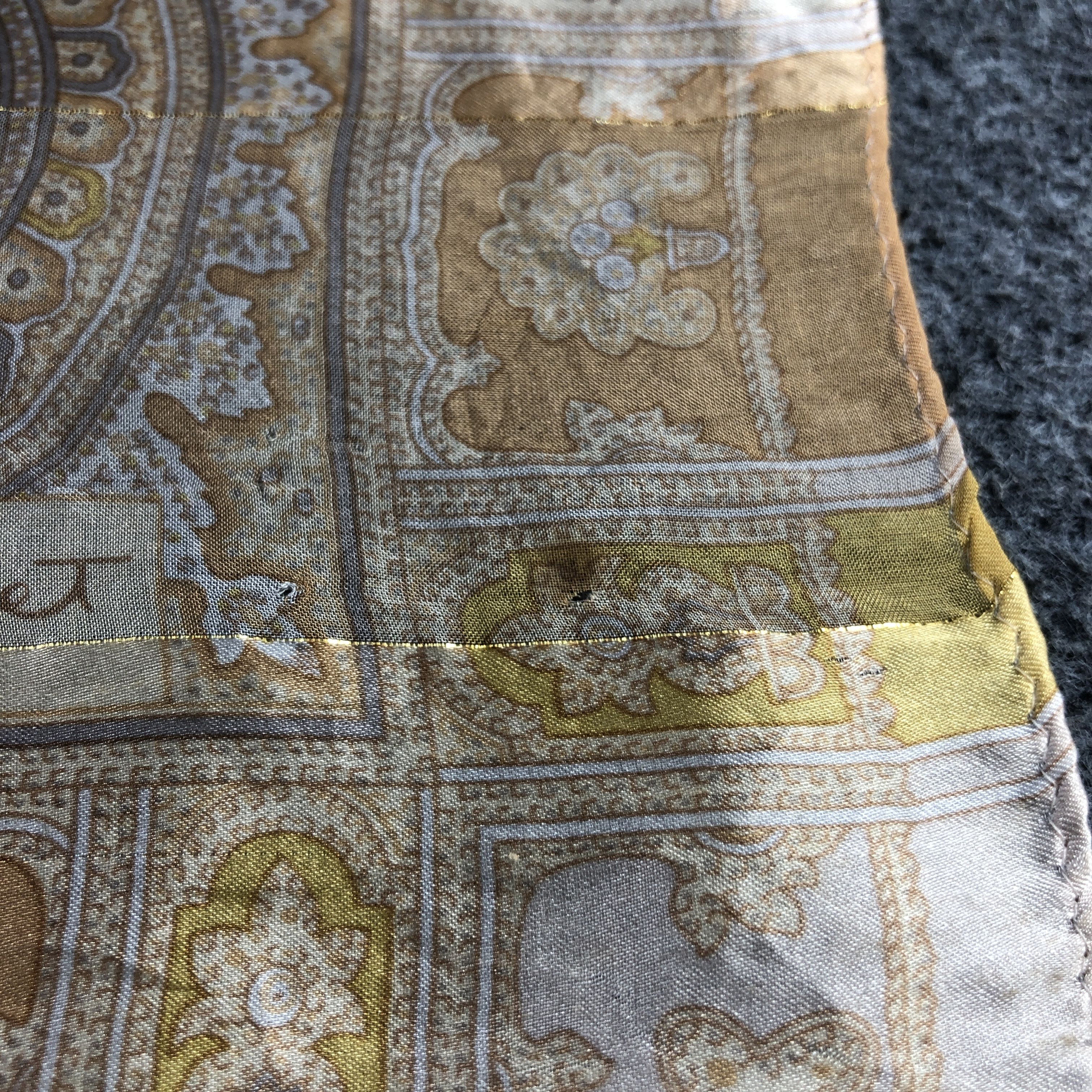 Vintage Philippe V Paisley Silk Scarf M1338 Size ONE SIZE - 6 Thumbnail