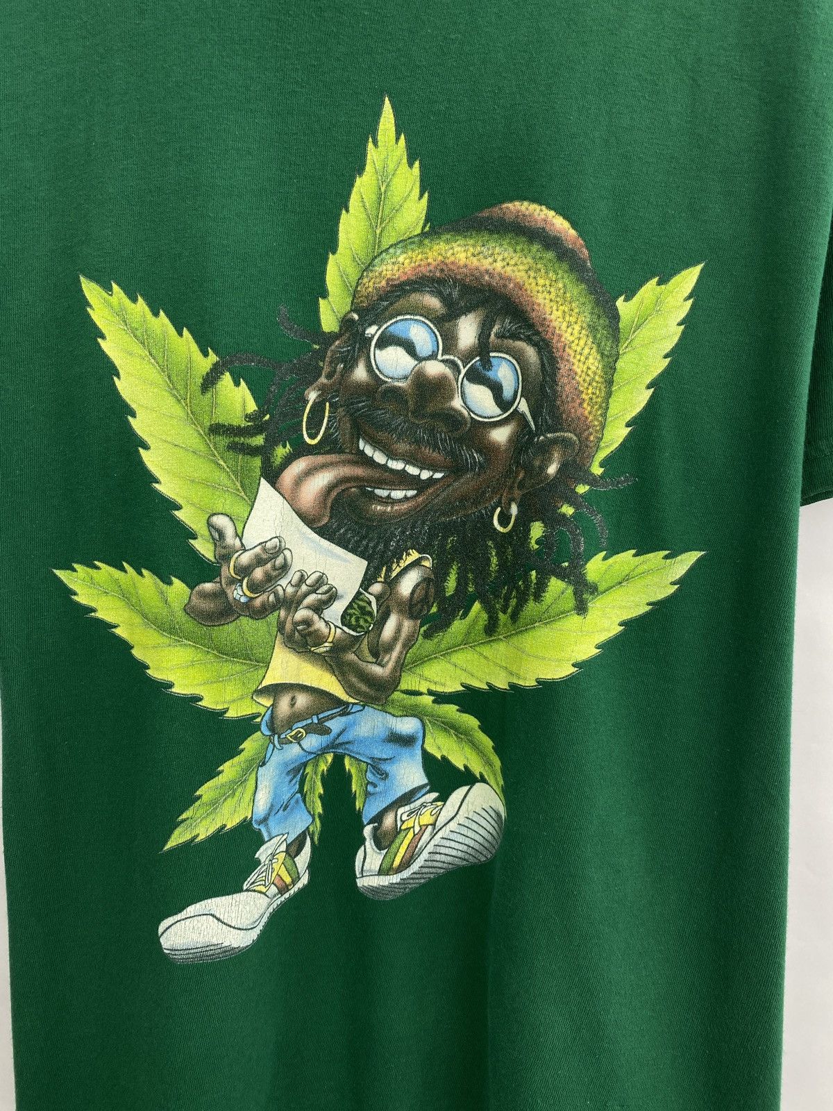 4GSELLER Vintage 90s Amsterdam Marijuana Cannabis t-shirt Size US M / EU 48-50 / 2 - 4 Thumbnail