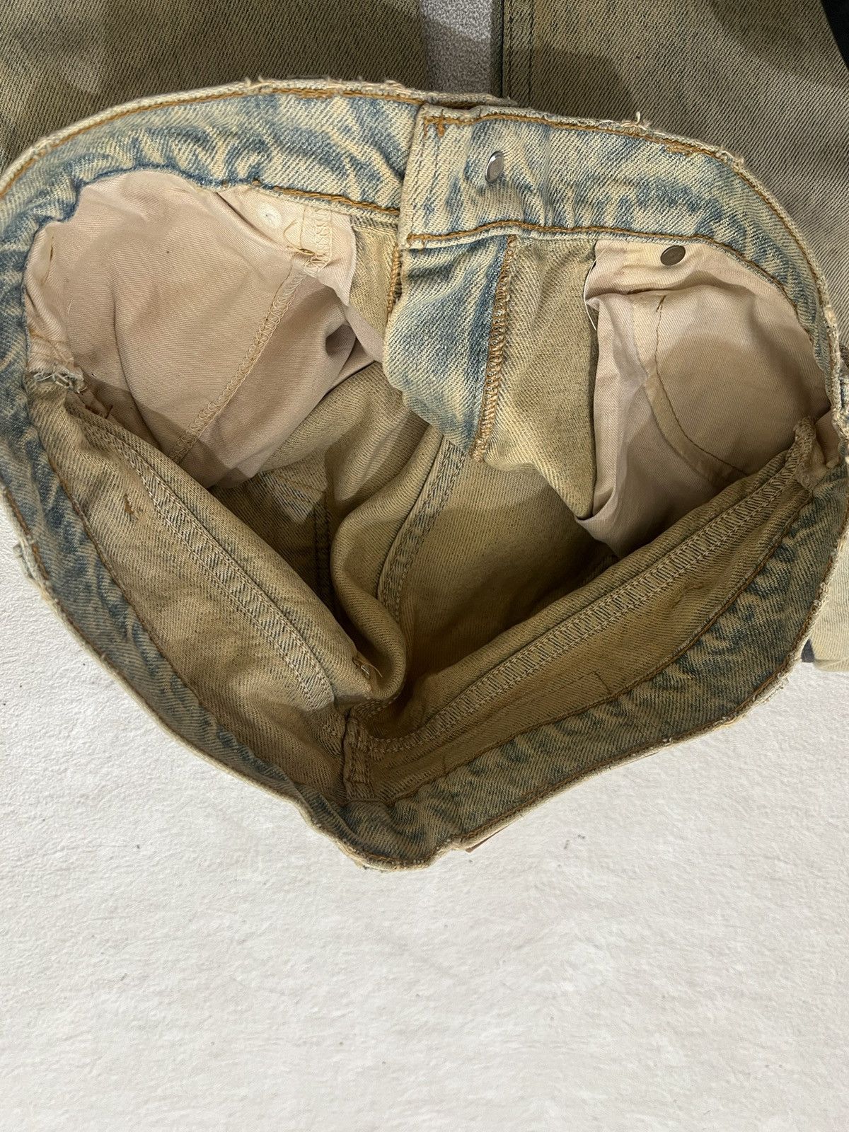 Number (N)ine 2000s Levis 505 Leather Mudwash Baggy Jeans y2k Lgb Ifsix Size US 32 / EU 48 - 11 Thumbnail