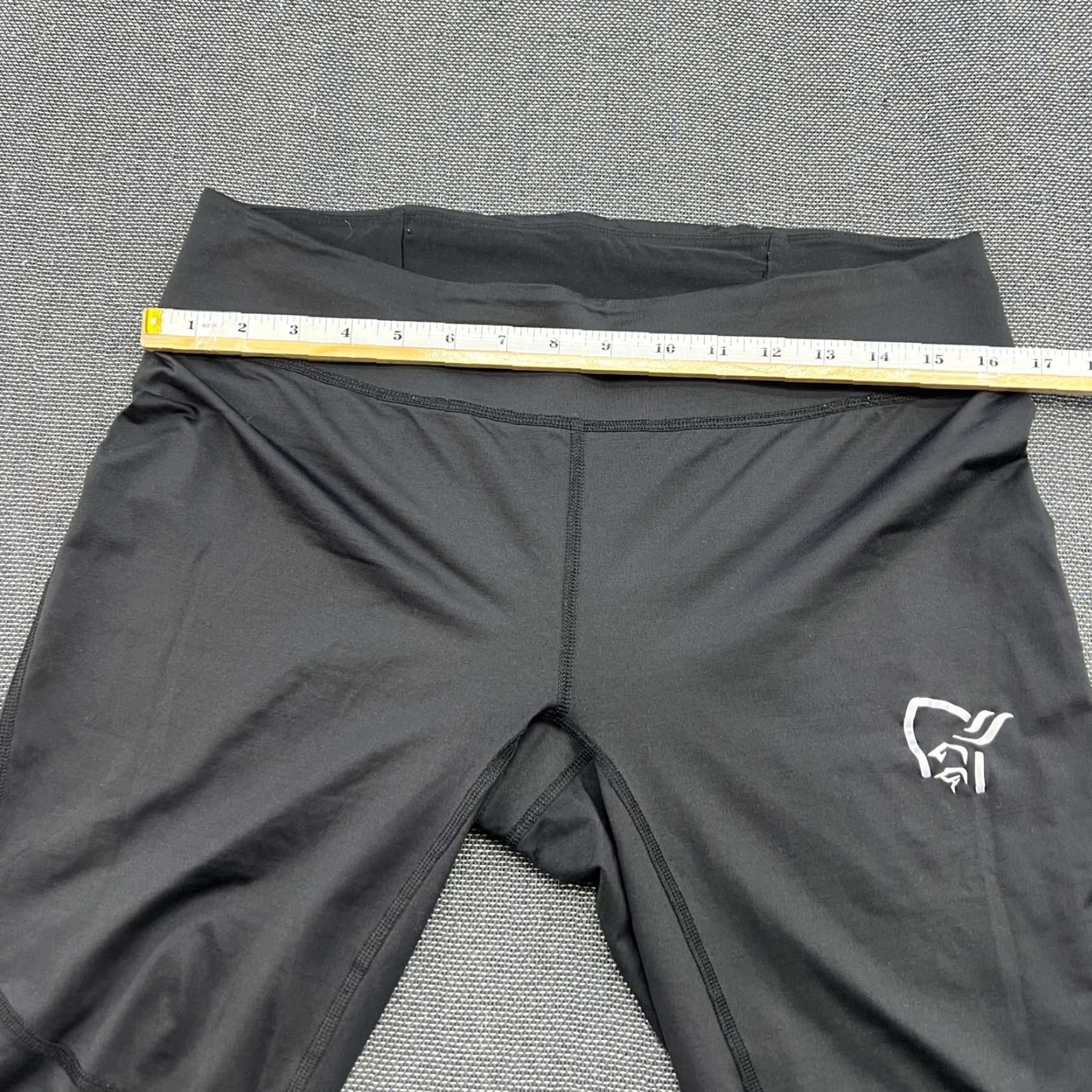 Vintage Norrona Bitihorn Womens Pants L Stretch Elastic Compression Black Tights Size 36" / US 14 / IT 50 - 7 Thumbnail