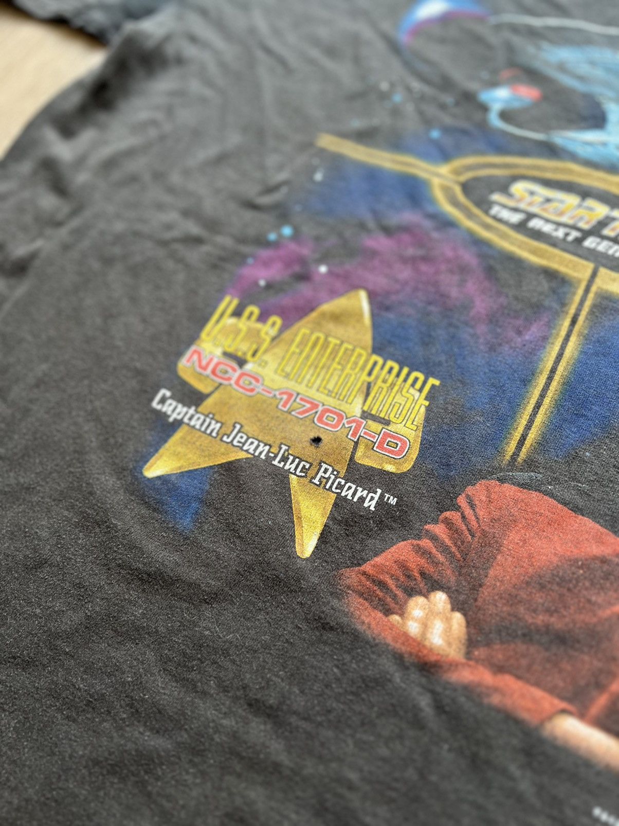 Vintage 2000 Star Trek Next Generation Tee Captain Jean-Luc Picard Size US XL / EU 56 / 4 - 3 Thumbnail