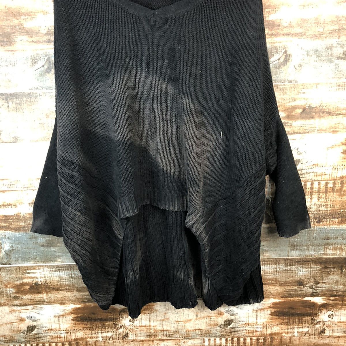 Japanese Brand Antique Black faded Knitwear #A1341 Size L / US 10 / IT 46 - 6 Thumbnail