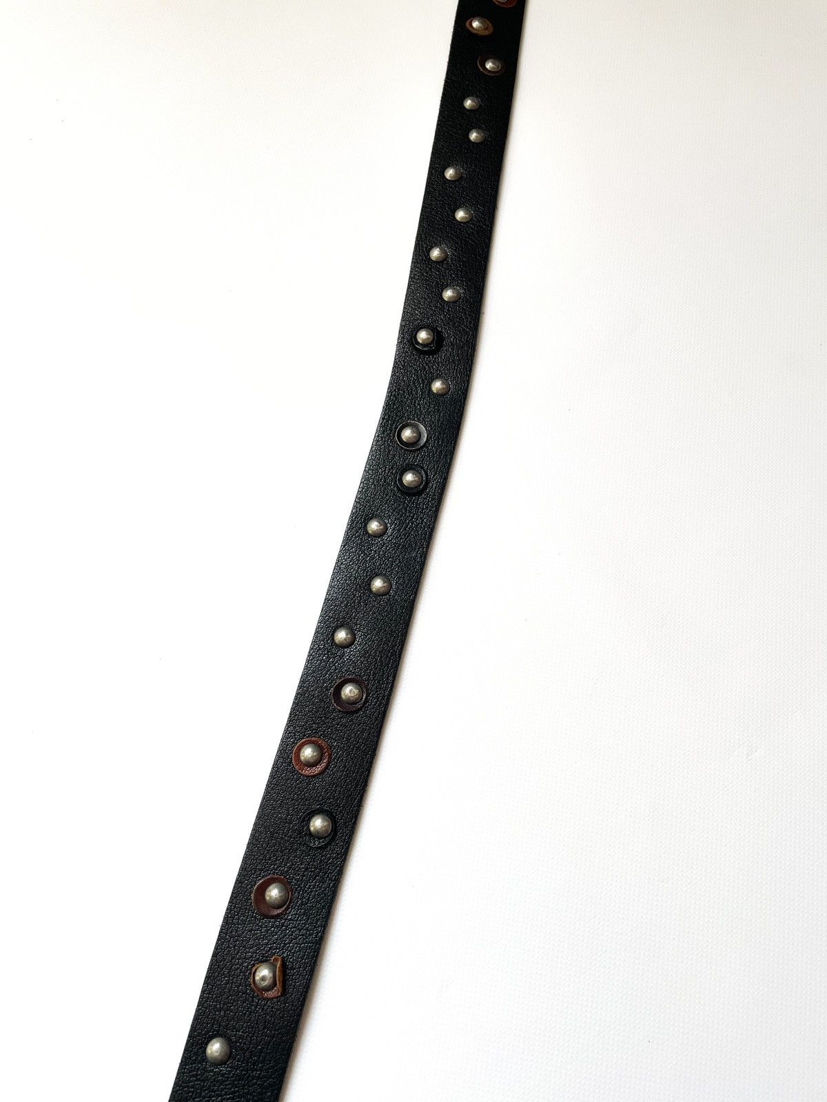 Dsquared2 Vintage Dsquared studded rivets crazy punk leather belt Size ONE SIZE - 6 Thumbnail