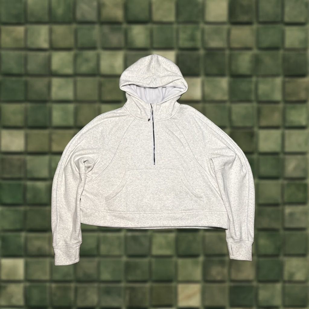 Lululemon Lululemon Scuba Half Zip Oversized Pullover Hoodie XL/XXL Light Gray Plush Womens Sweatshirt 1/2 Zip Hawaii Theme Size XL / US 12-14 / IT 48-50 - 1 Thumbnail