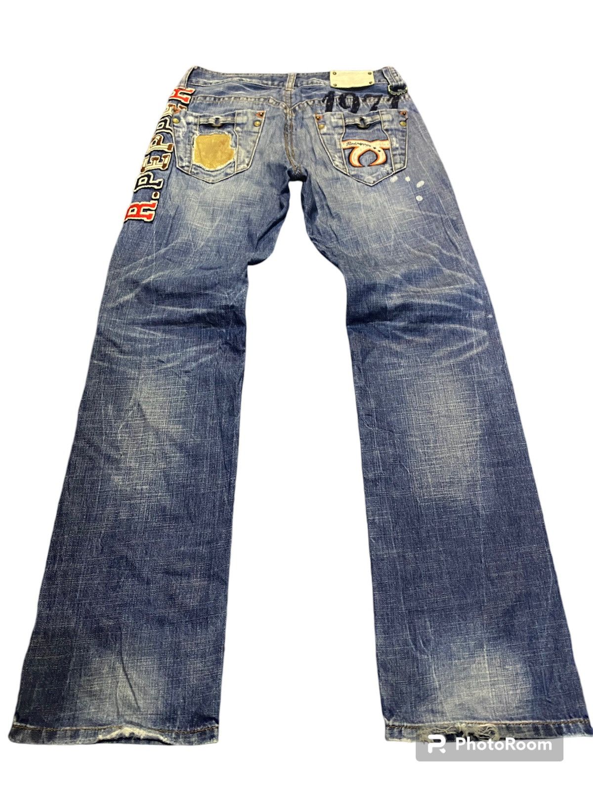 Hysteric Glamour × Japanese Brand Japan 🇯🇵 Redpepper patchwork painted Size US 32 / EU 48 - 1 Thumbnail