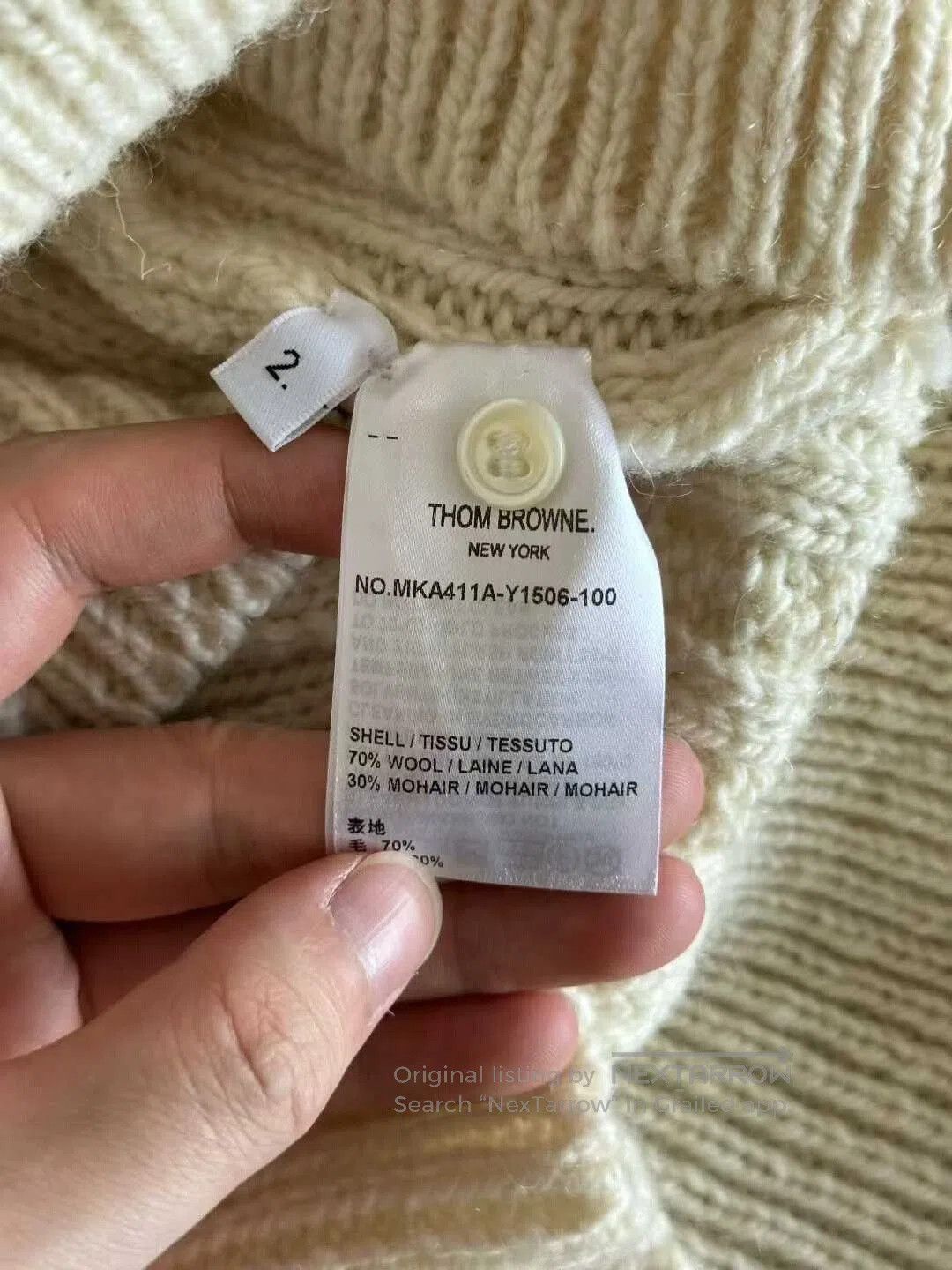 Thom Browne thom browne cable knit wool sweater. Size US M / EU 48-50 / 2 - 4 Thumbnail