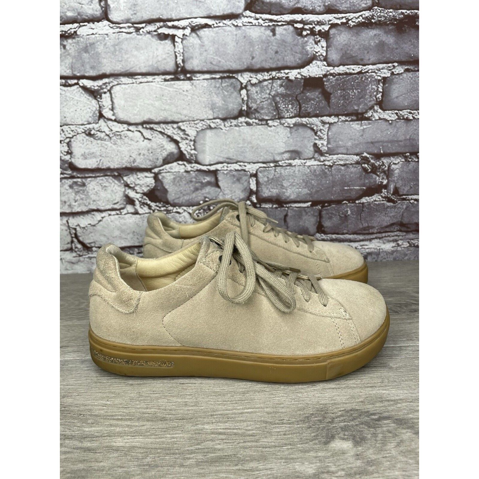 Birkenstock Birkenstock Bend Beige Suede Low Lace Up Sneakers Shoes Wome Size US 6.5 / IT 36.5 - 13 Thumbnail