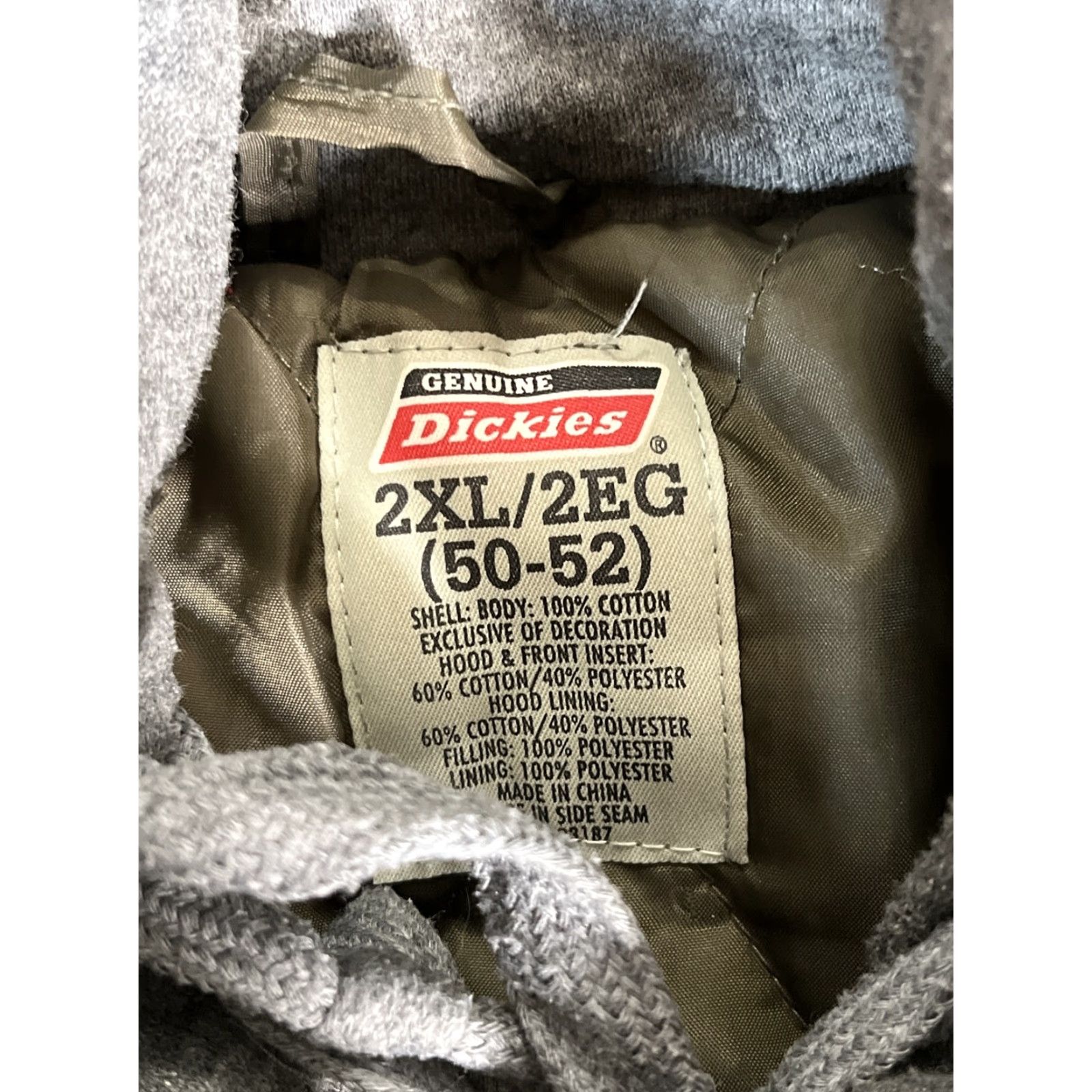 Dickies Dickies Jacket Mens 2XL Work Utility Canvas Green Hooded Zip Snap Insulated Jacket Coat JACKET Coats Workwear Hooded Green 2XL Mens Dickies Canvas Size US XXL / EU 58 / 5 - 2 Thumbnail