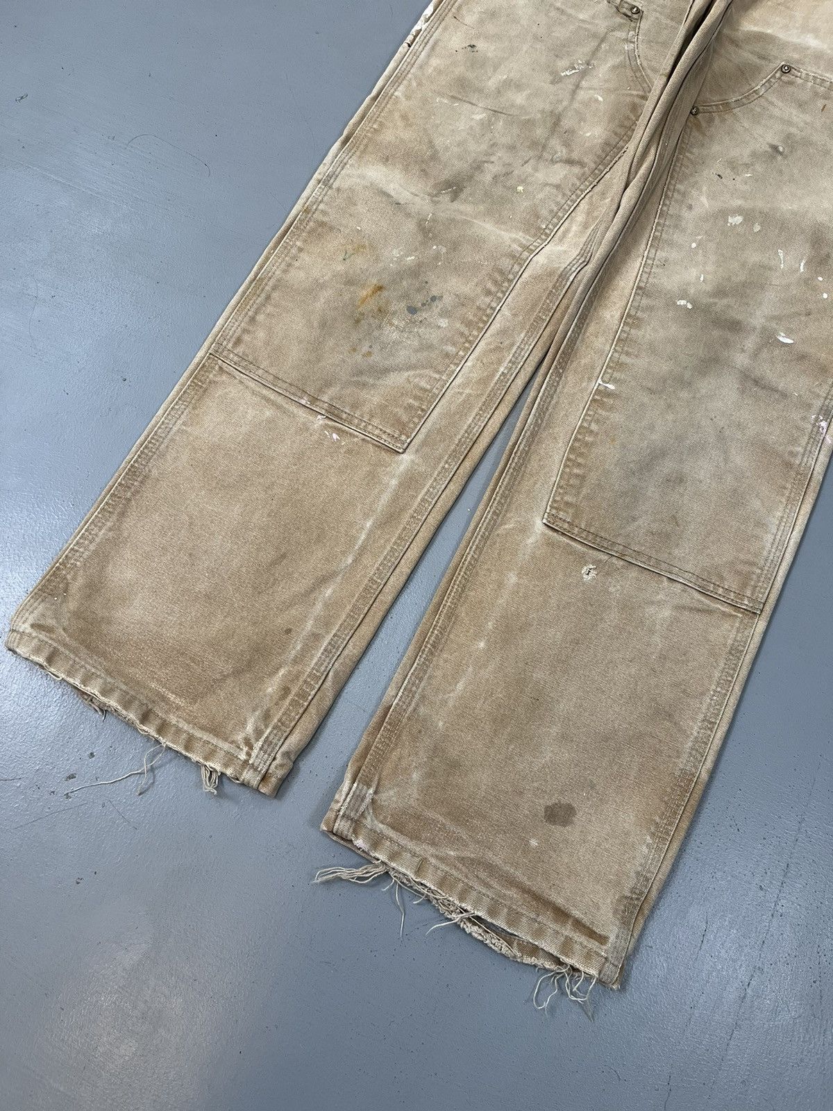 Carhartt × Vintage Sun faded and paint splatter Carhartt double knee denim Size US 32 / EU 48 - 3 Thumbnail