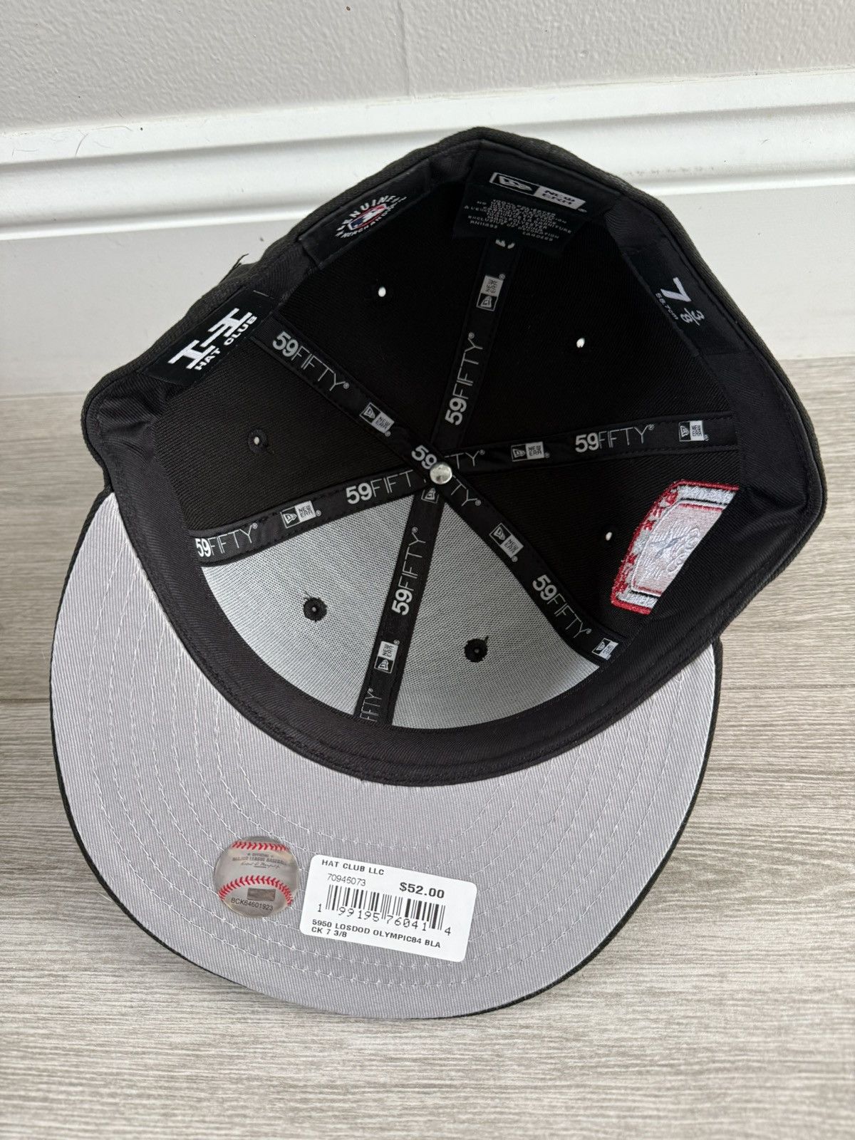 Hat Club × MLB × New Era LA Los Angeles Dodgers New Era Black White Red Fitted 7 3/8 Size ONE SIZE - 7 Thumbnail