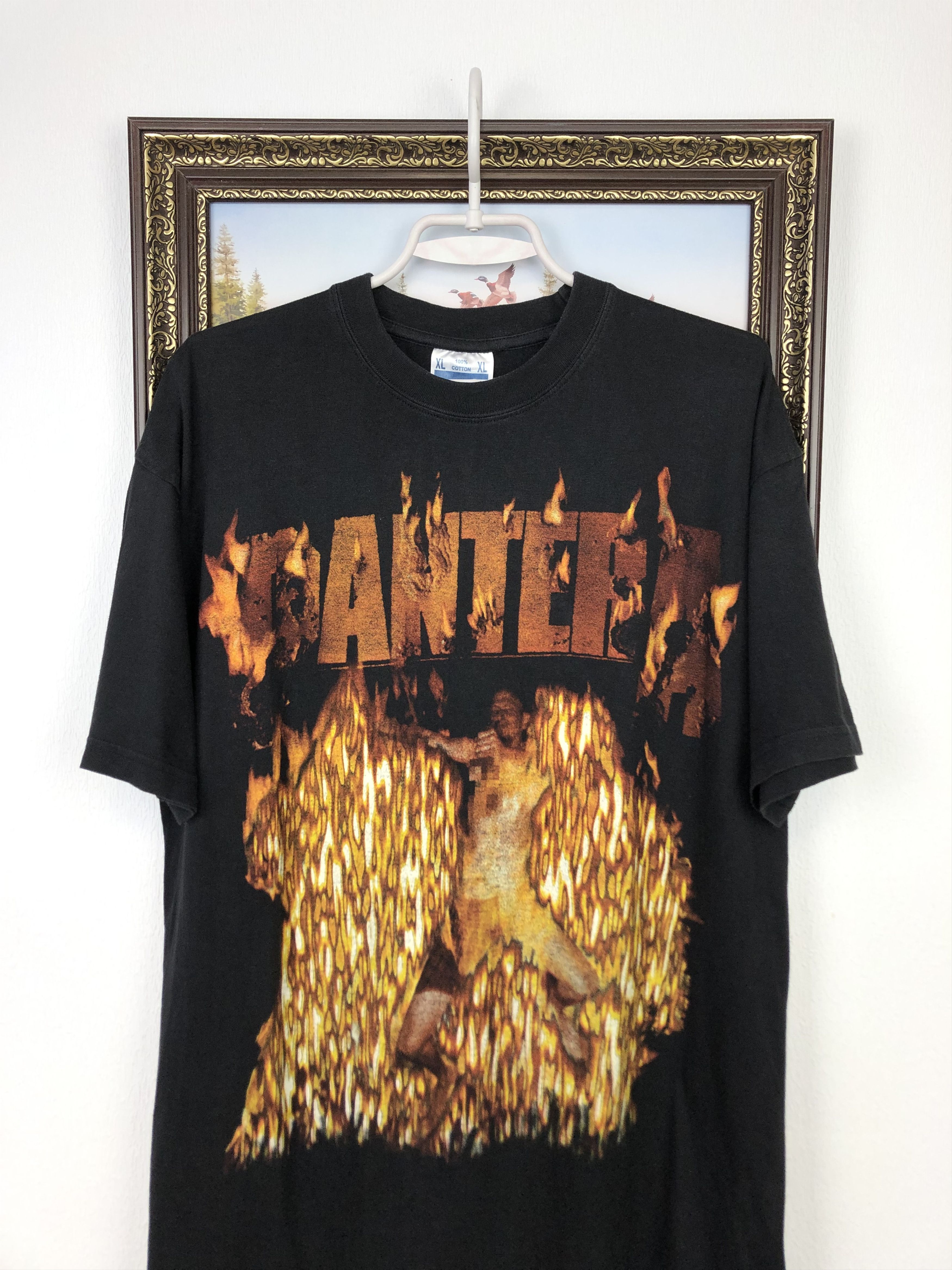 Vintage Vintage Pantera Band Shirt Over Print Rare Tee Hype Mens Size US L / EU 52-54 / 3 - 2 Thumbnail