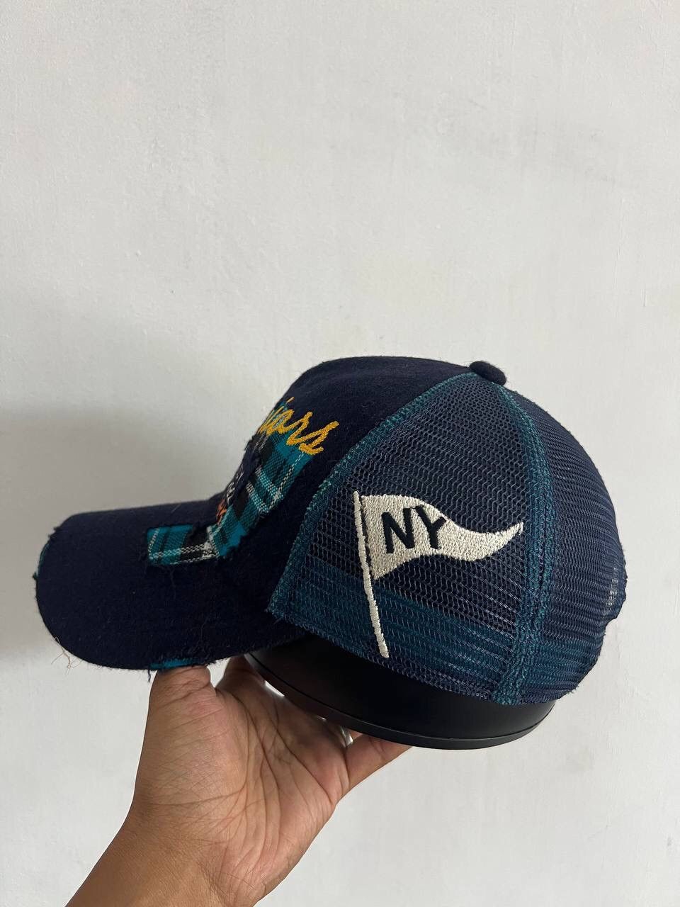 Hat Club Back Number Warrior Striped New York Trucker Hat Size ONE SIZE - 4 Thumbnail