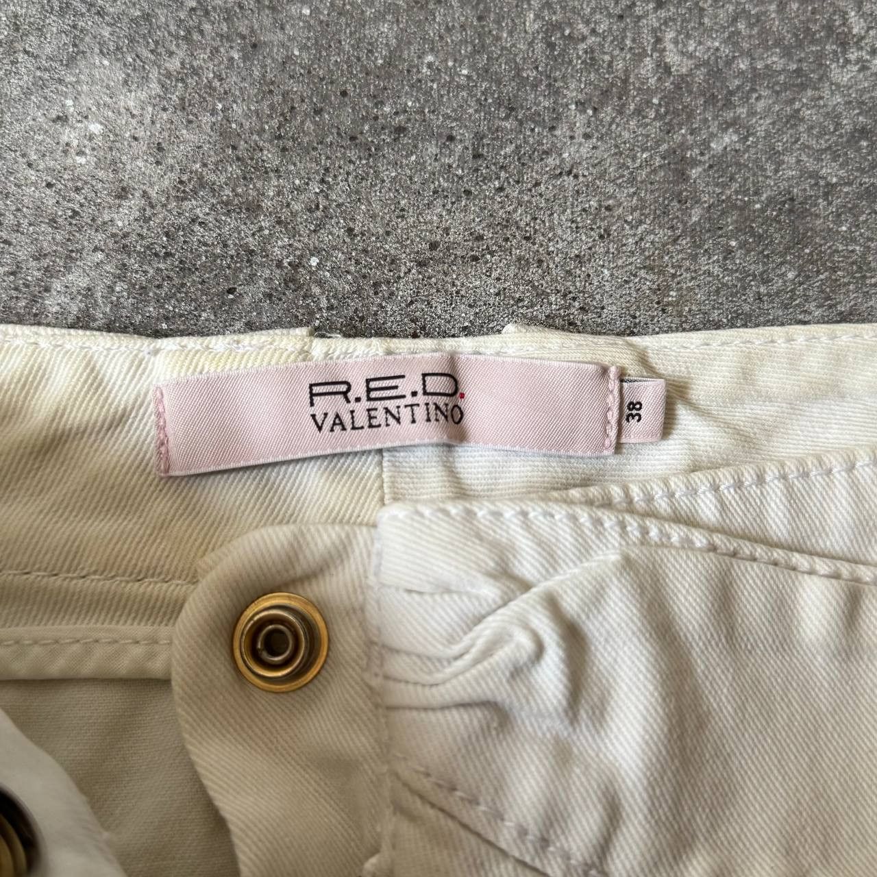 RED Valentino Red Valentino Vintage White Mini Skirt Size 29" - 8 Thumbnail