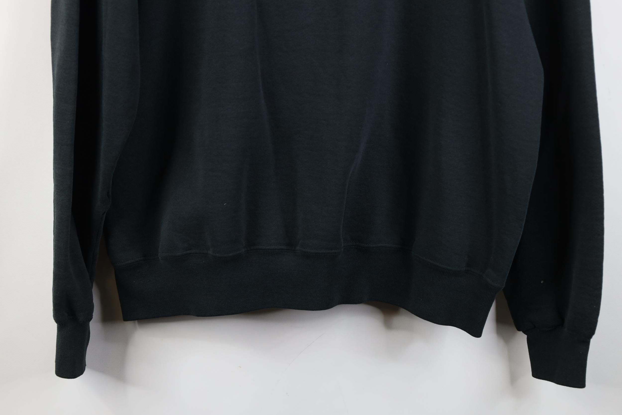 Russell Athletic Vintage 90s Russell Athletic Blank Crewneck Sweatshirt Black Size US XL / EU 56 / 4 - 18 Thumbnail
