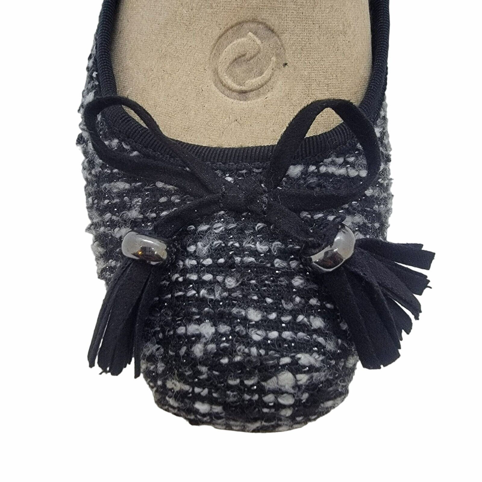 Alfani Alfani Women's Camroon T Ballet Flats Size 7 M Black/White b Size US 7 / IT 37 - 5 Thumbnail