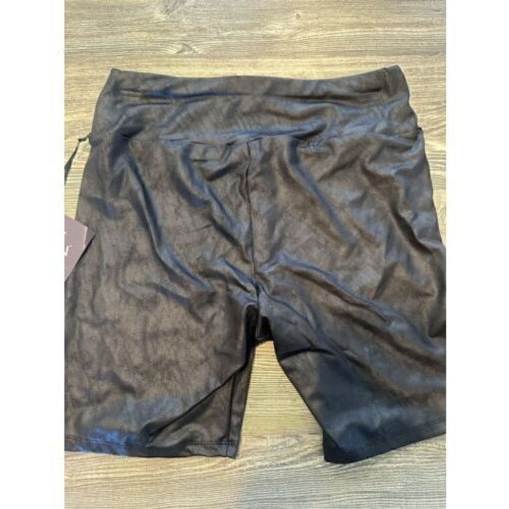 Nordstrom Ava & Viv Women Black Spandex Biker Shorts Size X (14W). C/E Size 36" / US 14 / IT 50 - 4 Thumbnail