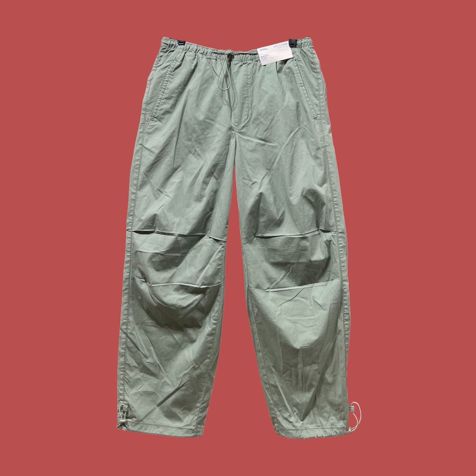 Arizona Jean Co. Arizona - Men's Drawstring Waist Baggy Fit Cargo Pant - Gree Size ONE SIZE - 3 Thumbnail