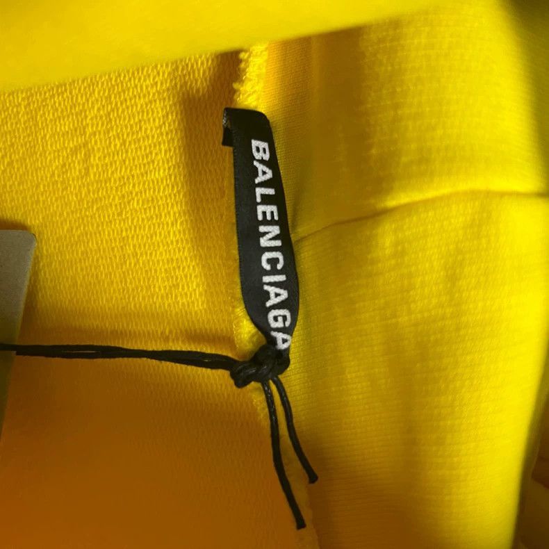 Balenciaga Balenciaga Yellow Hooded Long Sleeve Sweatshirt-2505 Size US M / EU 48-50 / 2 - 2 Thumbnail