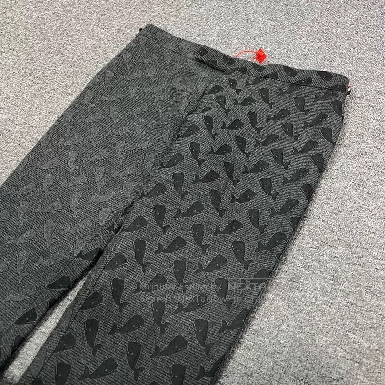 Thom Browne Thom Browne size 5 Yin-yang patched whale wool trousers Size US 30 / EU 46 - 4 Thumbnail