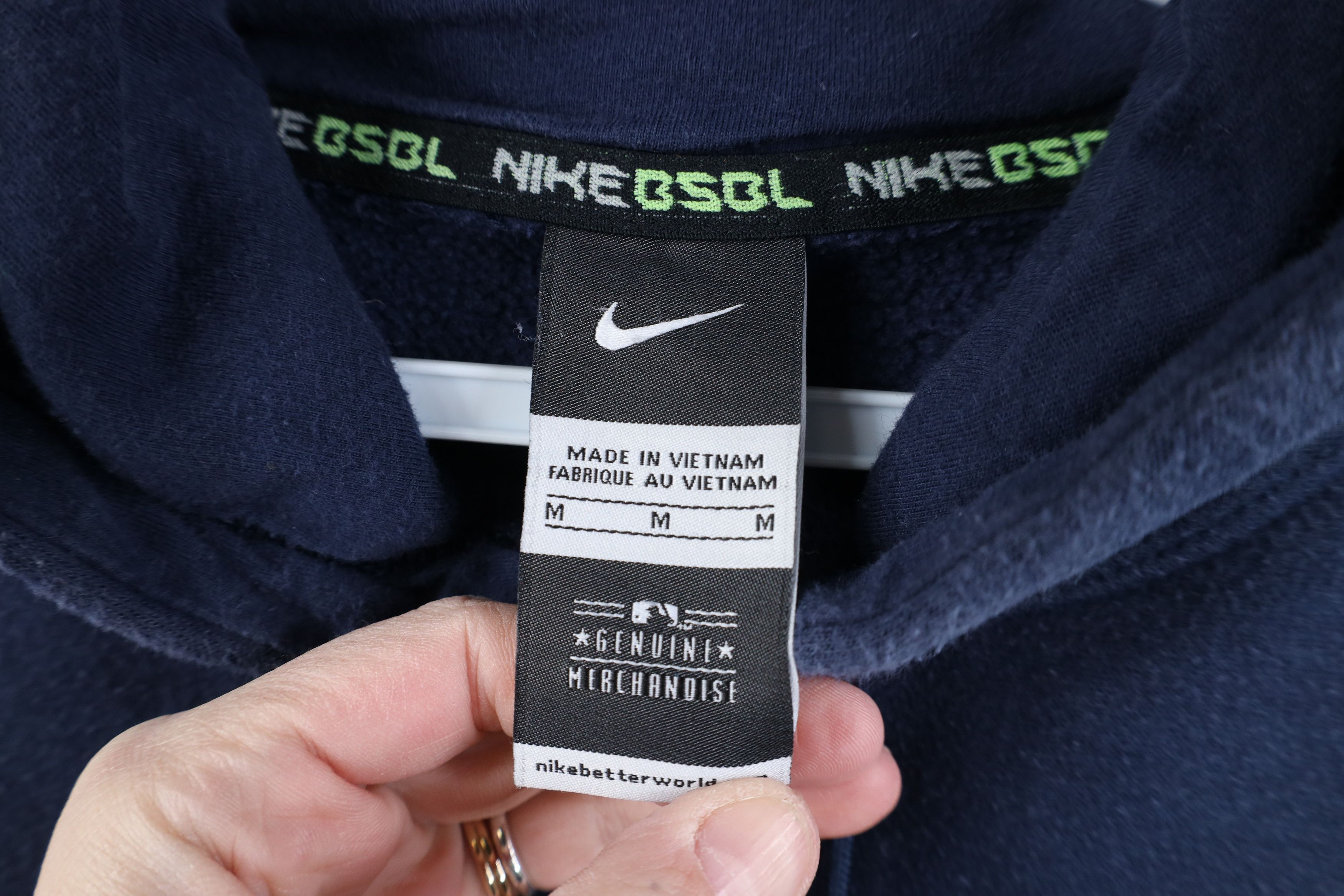 Nike Vintage Nike Swoosh Detroit Tigers Baseball Hoodie Blue Size US M / EU 48-50 / 2 - 7 Thumbnail