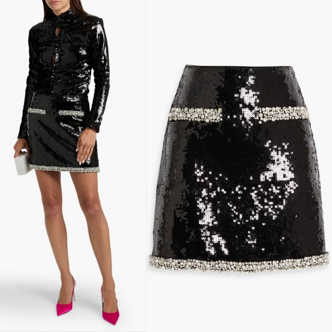 Veronica Beard VERONICA BEARD Perry Sequin Skirt with Pearl Trim Size 25" / US 0 / IT 36 - 1 Thumbnail