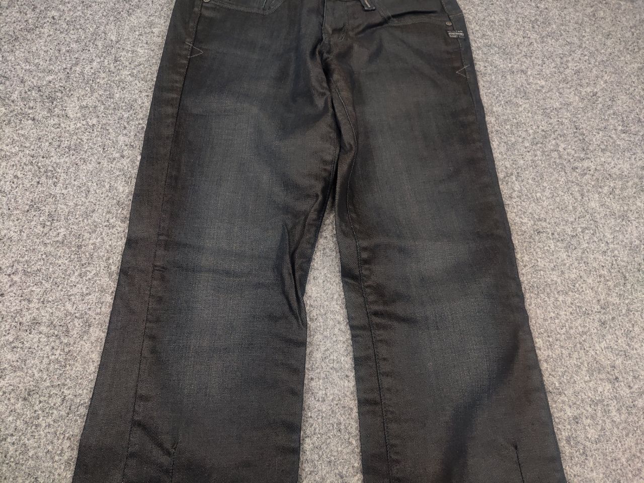 G-Star G Star Raw Elect Waxed Denim Low rise Jeans Y2K Style LGB Size 29" - 4 Thumbnail