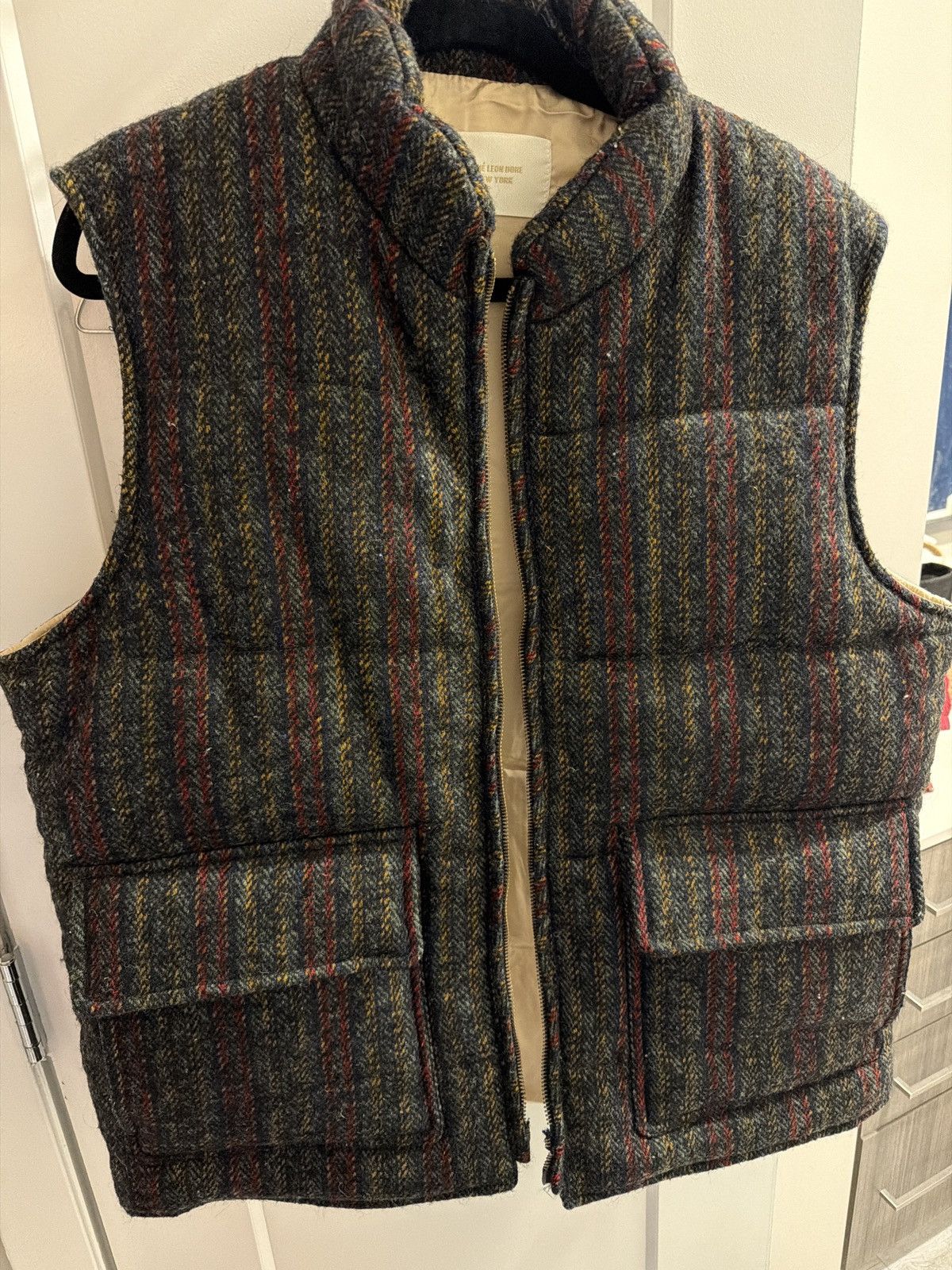 Aime Leon Dore Multicolor Herringbone Vest Medium BROKEN ZIPPER Size US M / EU 48-50 / 2 - 1 Thumbnail