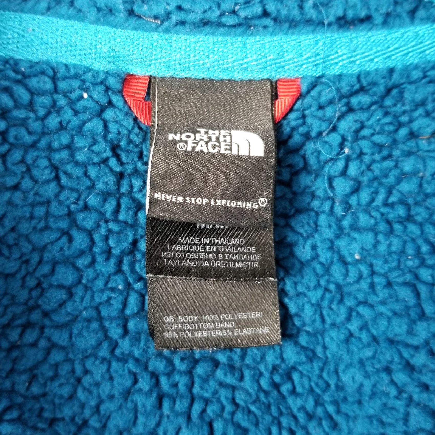 The North Face The North Face Jacket Women Medium Blue Deep Pile Fleece Full Zip Hooded Size M / US 6-8 / IT 42-44 - 7 Thumbnail