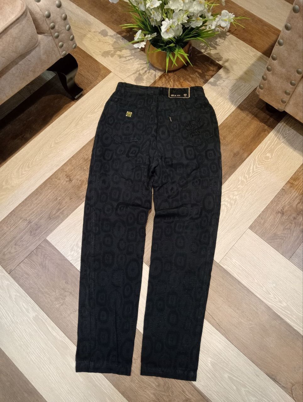 MCM VINTAGE MCM DE LUXE BLACK PANTS Size 27" / US 4 / IT 40 - 12 Thumbnail