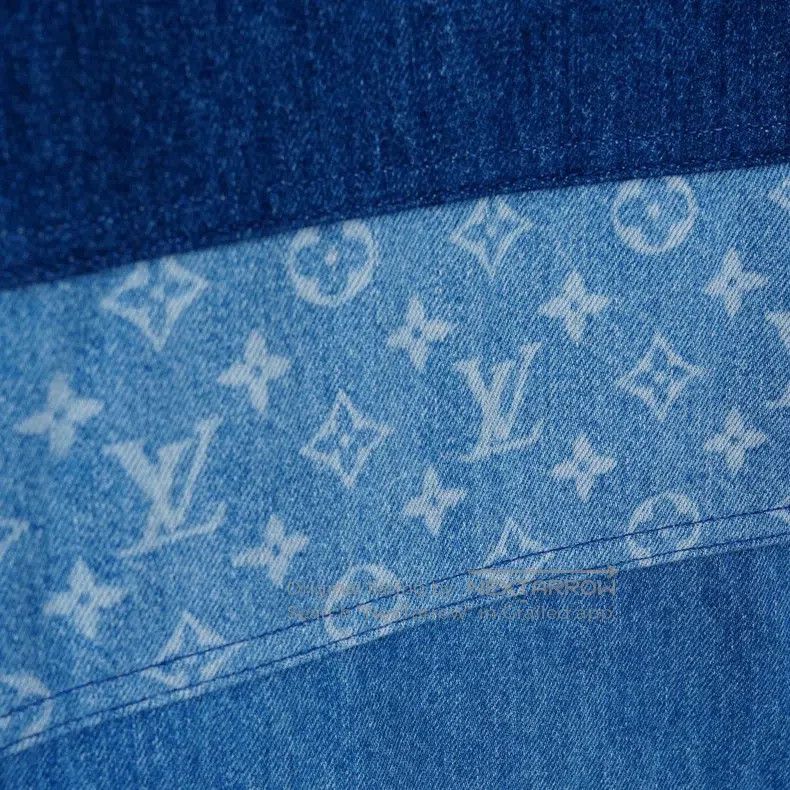 Louis Vuitton Louis Vuitton Wide striped patchwork print denim Polo shir Size US S / EU 44-46 / 1 - 5 Thumbnail