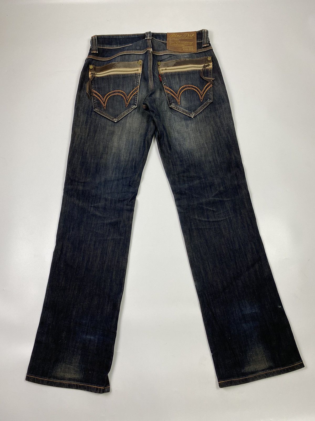 Edwin × Japanese Brand × Jean stonewash edwin 503 wash faded jeans pant style Size US 32 / EU 48 - 2 Thumbnail