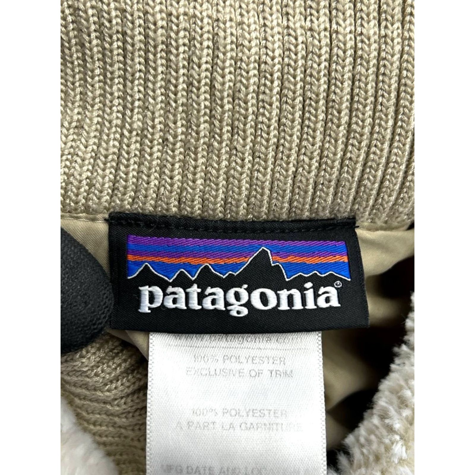 Patagonia Patagonia Jacket Womens XS White Brown Faux Fur Full Zip Outdoor Conejo Mid-Length Size XS / US 0-2 / IT 36-38 - 3 Thumbnail