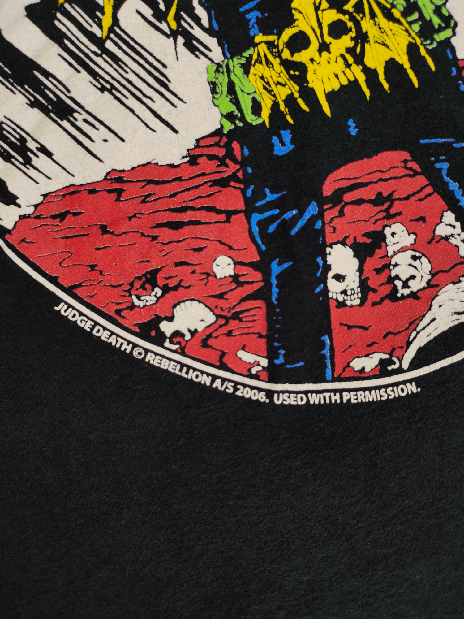 Band Tees 2000s Anthrax Judge Dredd Rebellion A/S 2006 T-Shirt Size US M / EU 48-50 / 2 - 3 Thumbnail