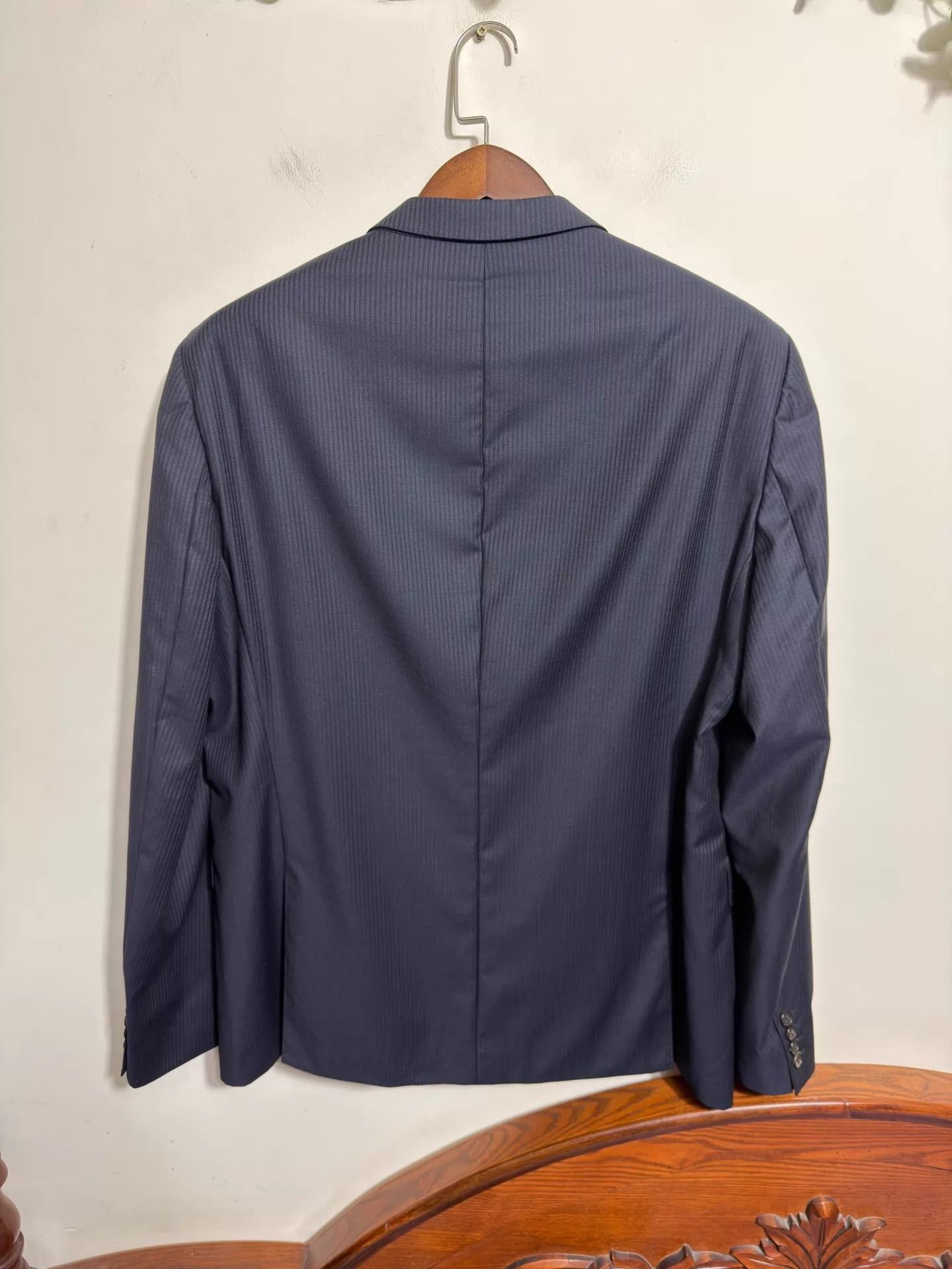 Hugo Hugo Boss Black Label Slim Navy Stripe Blazer 56 Size US XL / EU 56 / 4 - 2 Thumbnail