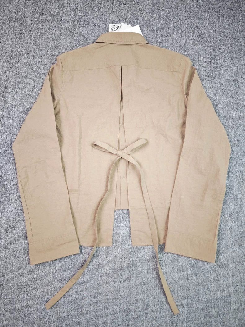 Loewe LOEWE SS24 Logo embroidered loose collar single button lon Size 4XL / US 24-26 - 2 Thumbnail