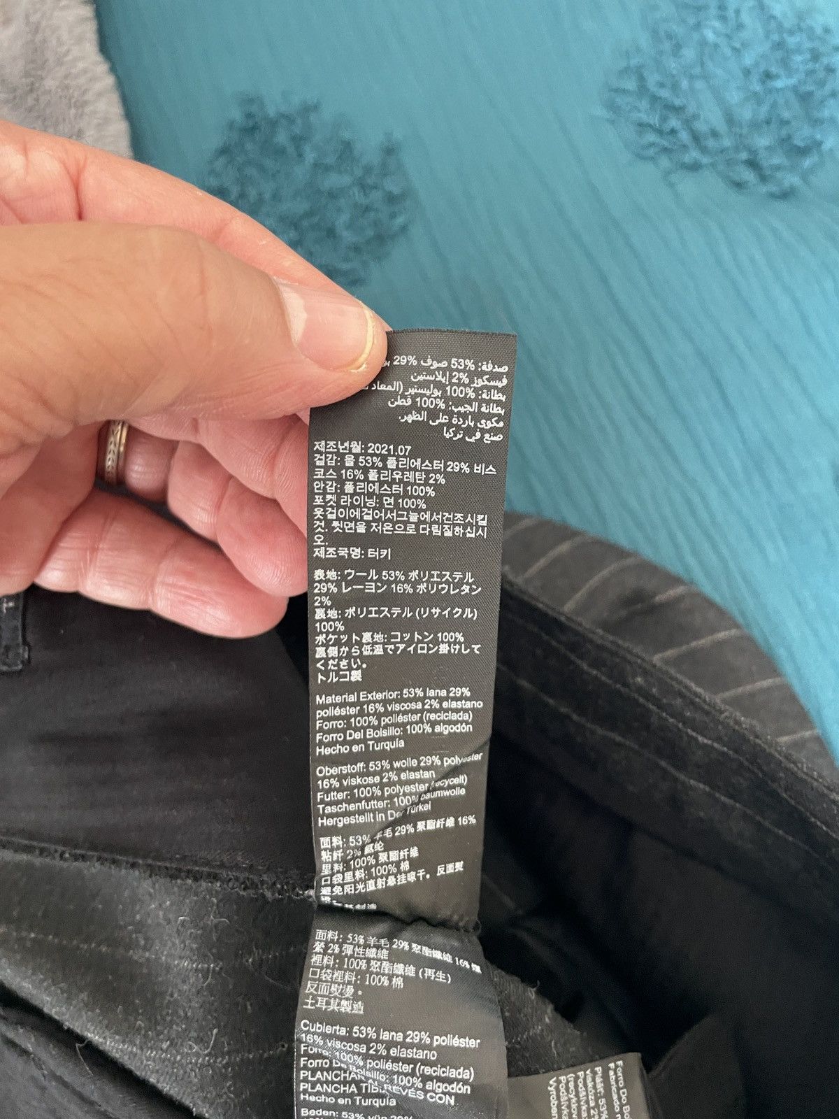 Allsaints Dabin Trouser Tapered Cropped Fit w/ Cuffs Size US 34 / EU 50 - 12 Thumbnail